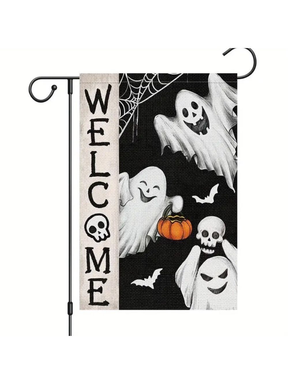 Ghost Garden Halloween Flag
